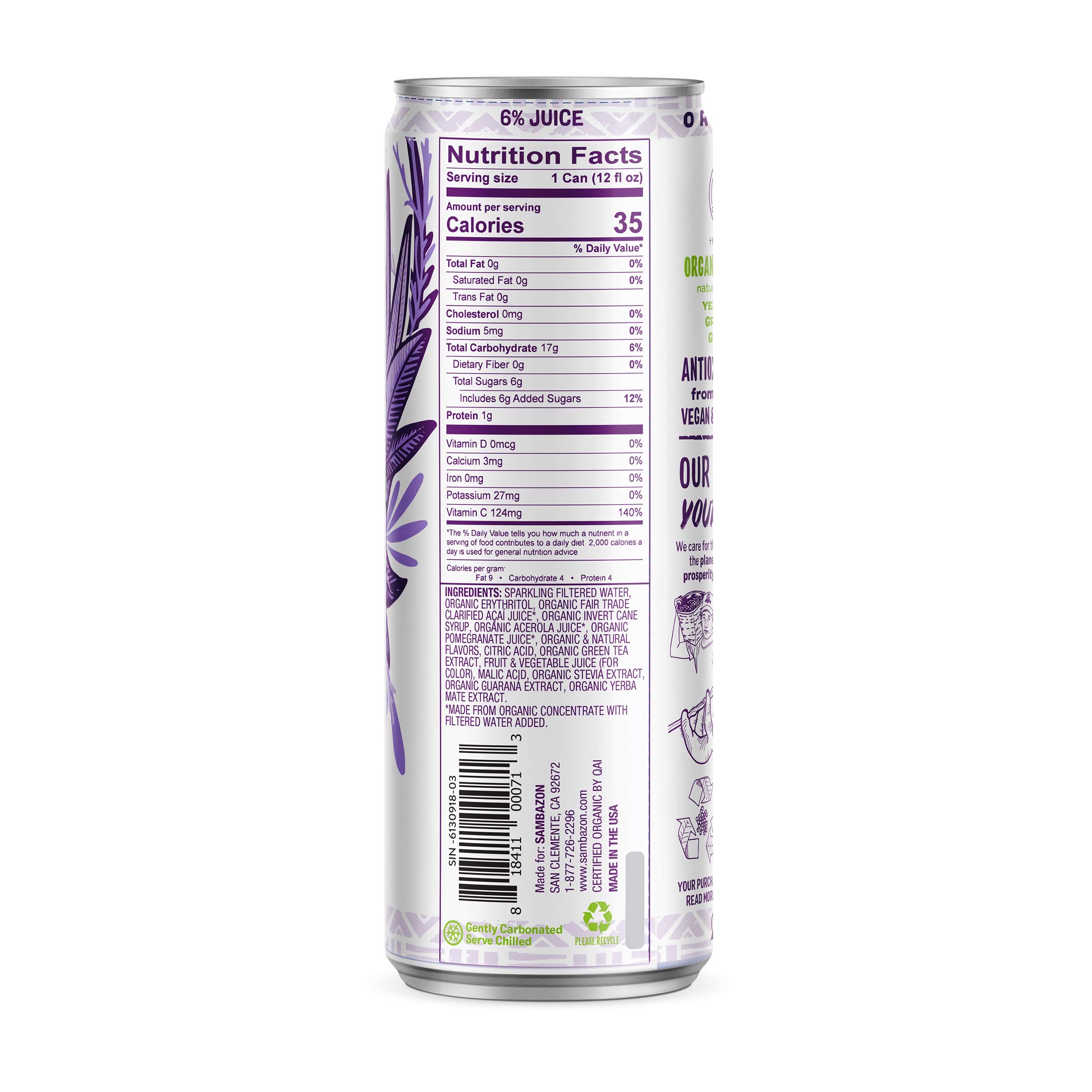 Sambazon Organic Amazon Energy Drink
