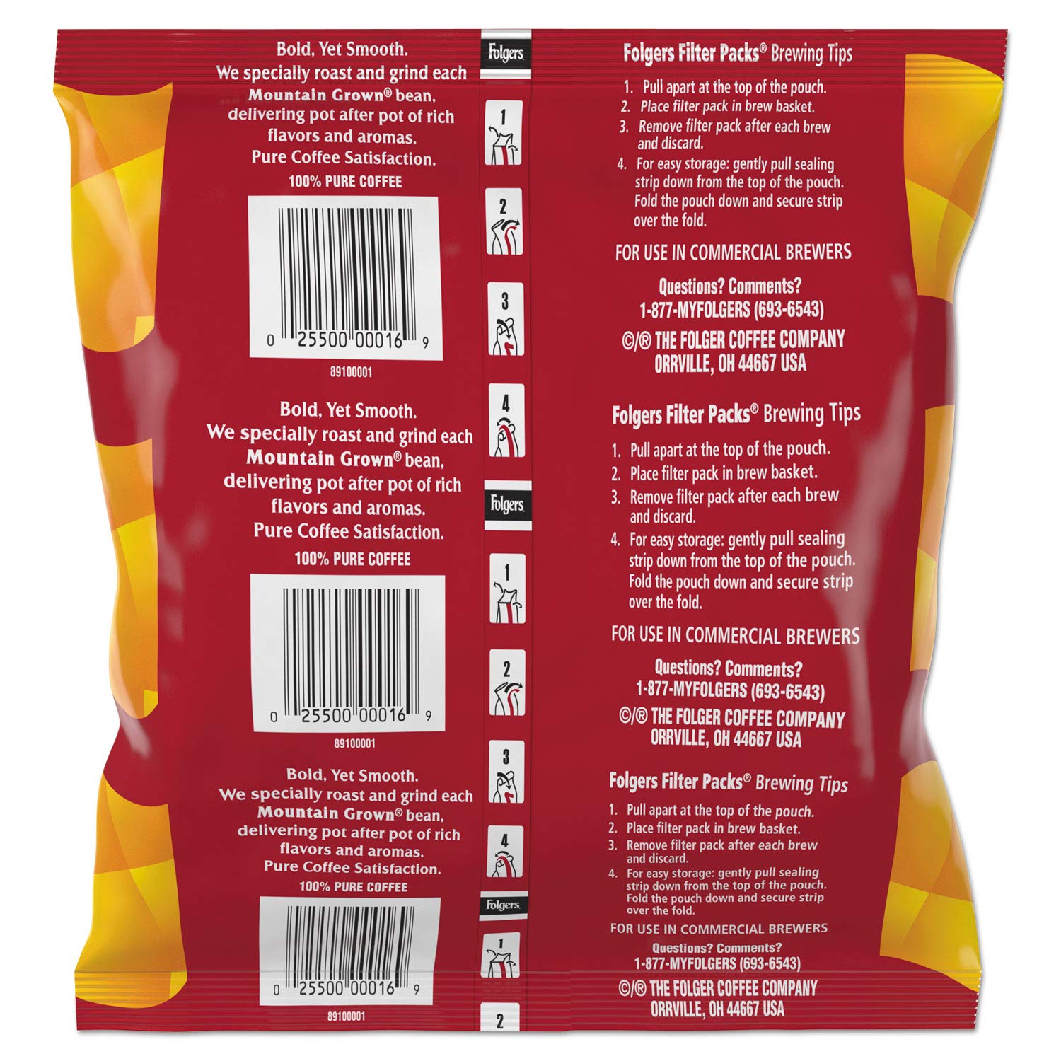 Folgers Black Silk Coffee Filter Packs - 1.4oz