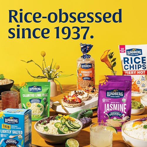 Lundberg Organic Thin Stackers, Red Rice & Quinoa, Salt-Free, Thin Multigrain Rice Cakes, Gluten-Free, Vegan, Healthy Snacks, 6 oz (Pack of 1)