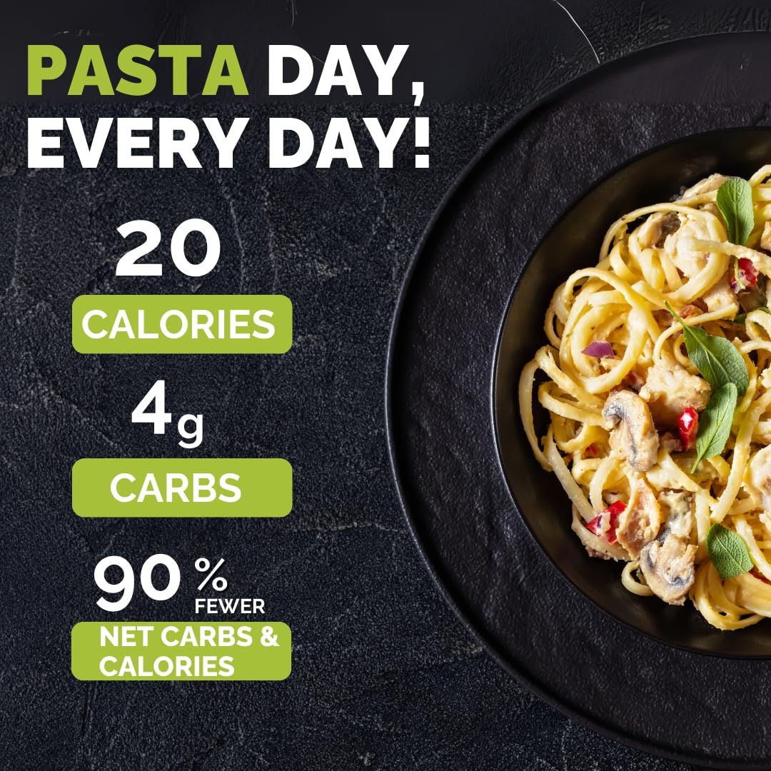 Palmini Linguine Pasta | Low-Carb, Low-Calorie Hearts of Palm Pasta | Keto, Gluten Free, Vegan, Non-GMO | As seen on Shark Tank |(12 Ounce - Pack of 1)