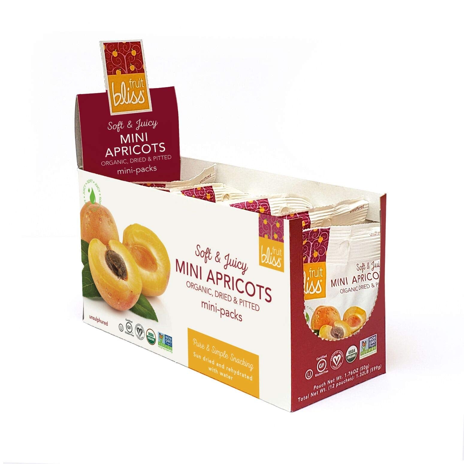 Unsulfured Turkish Apricots - Organic Apricots Dried Fruit Snacks - Healthy Snacks for On the Go & Post Workout Snacks - Non-GMO, Gluten-Free, Dried Apricot Fruit Snacks