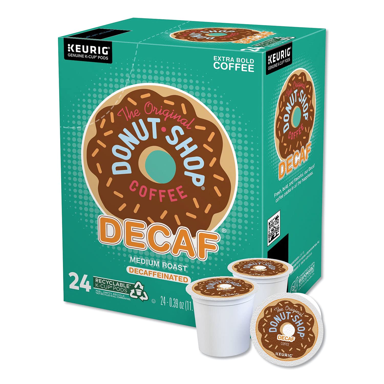 The Original Donut Shop Decaf Keurig Single-Serve K-Cup Pods, Medium Roast Coffee, 96 Count