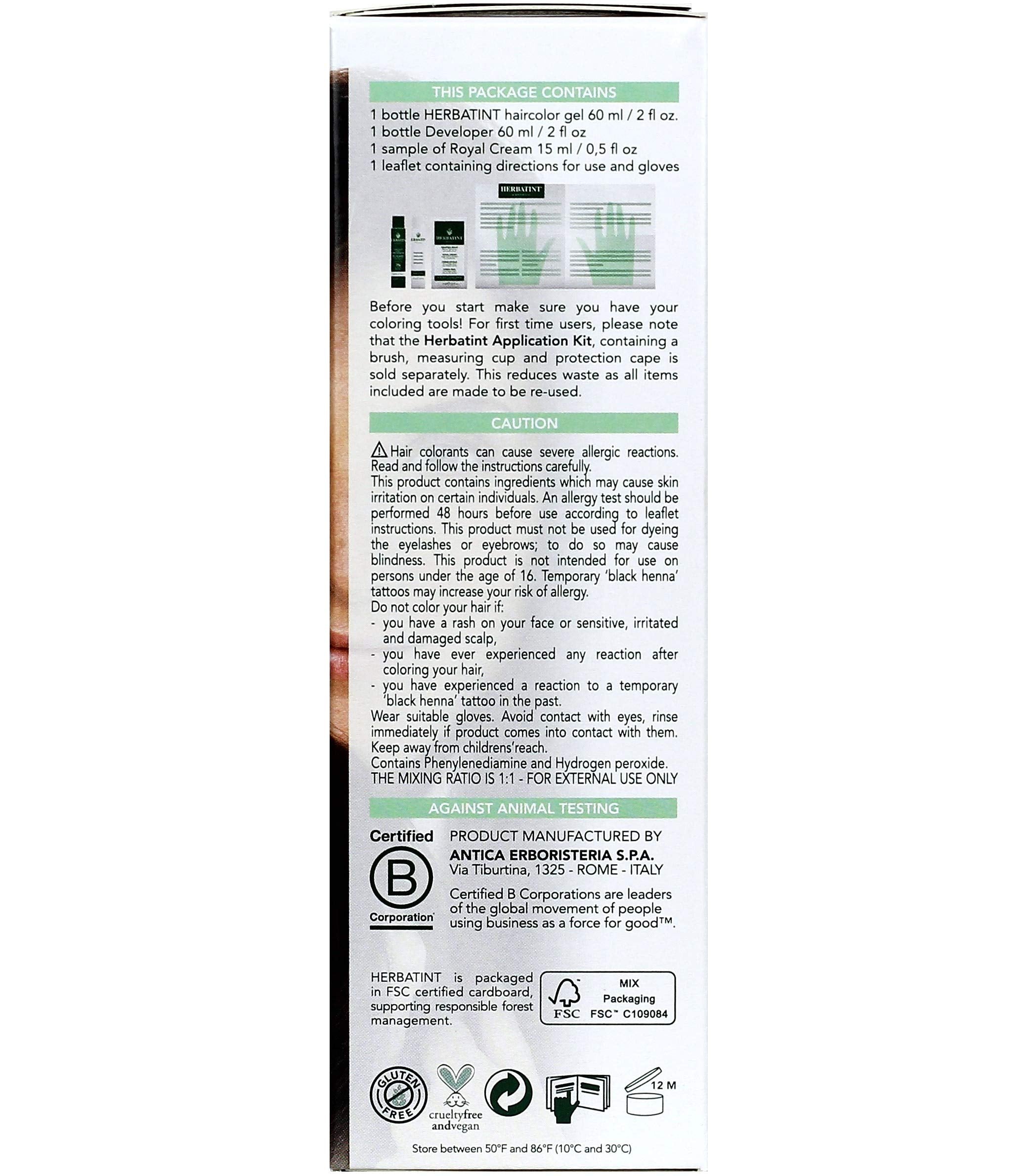 Hair Color 4N Chestnut Kit By Herbatint