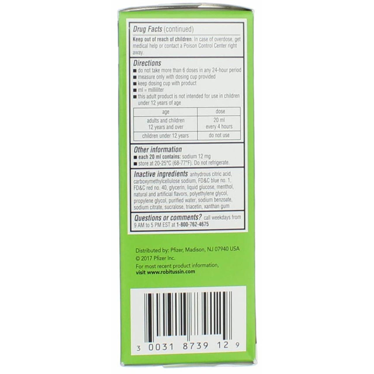 Robitussin Adult Cough+Chest Congestion DM Liquid Maximum Strength - 4 oz