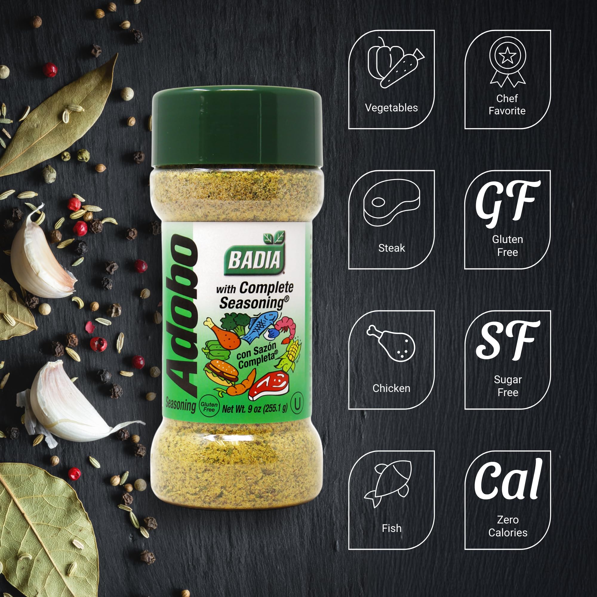 Badia Adobo with Complete Seasoning, 9 oz – All Purpose Latin Spice for Everyday Cooking