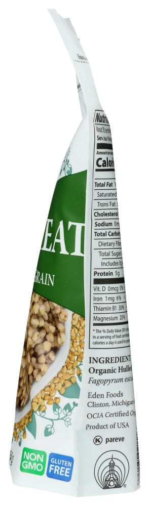 Eden Buckwheat Hulled Whole Grain 16 -Ounce Pouches (Pack of 12)