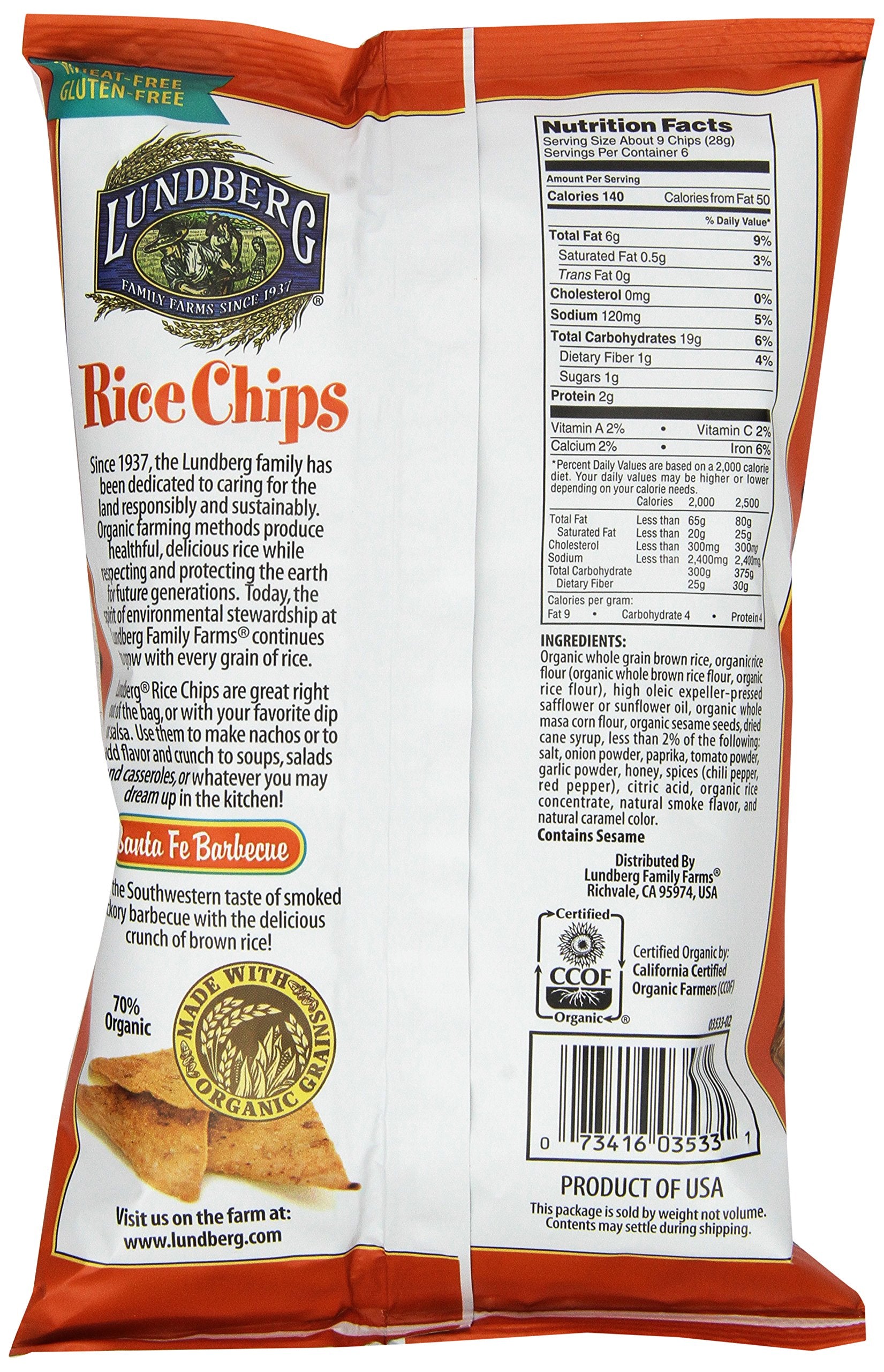 Lundberg Rice Chips Made with Organic Grains