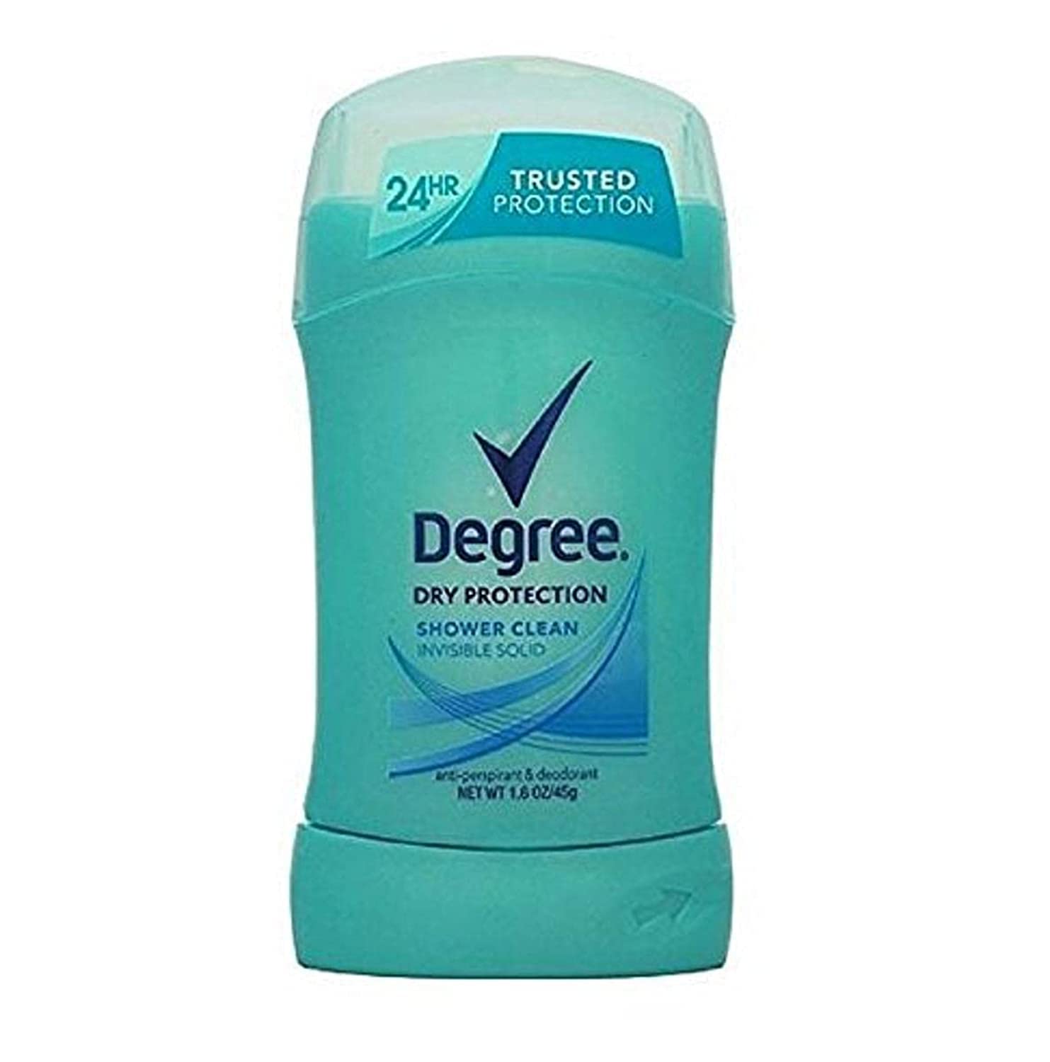 Degree Shower Clean Dry Protection Antiperspirant Deodorant Stick, 1.6 oz, blue
