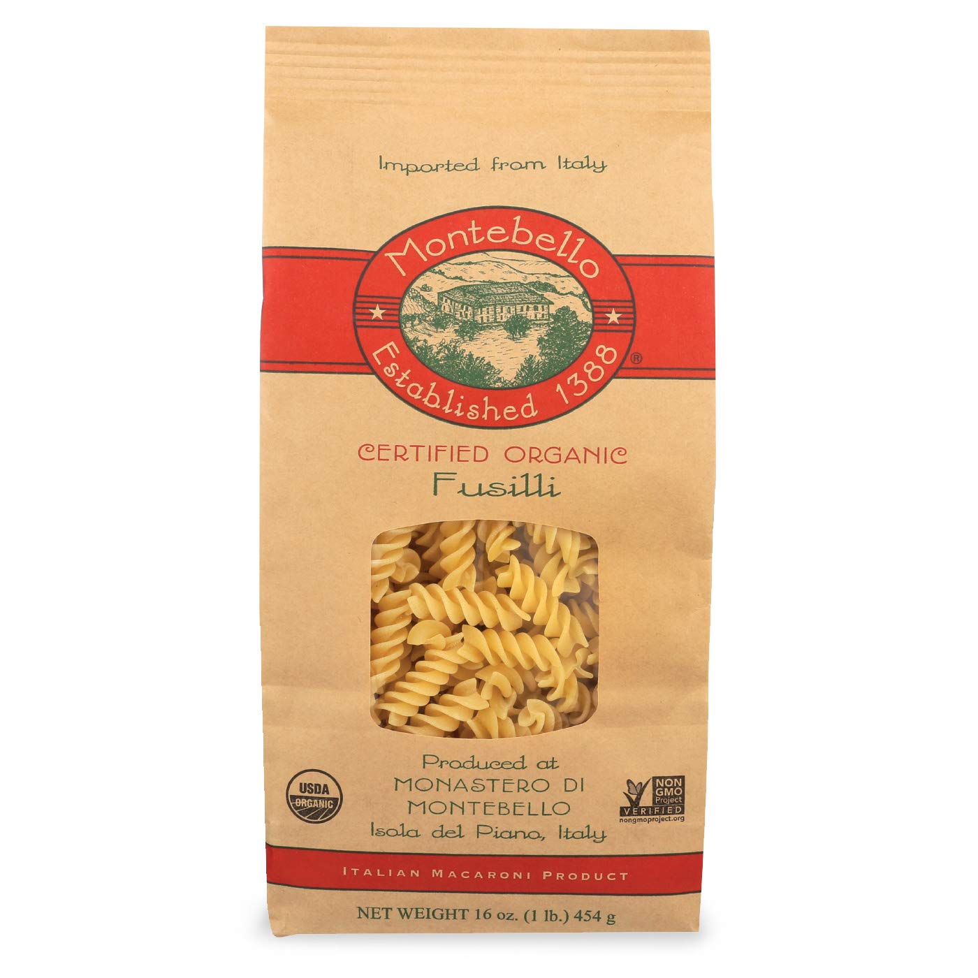 Montebello Pasta Fusilli Org