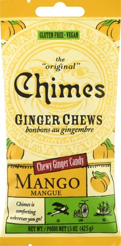 Chimes Ginger Chews Candy, Mango, 1.5 Ounce (Pack of 1)