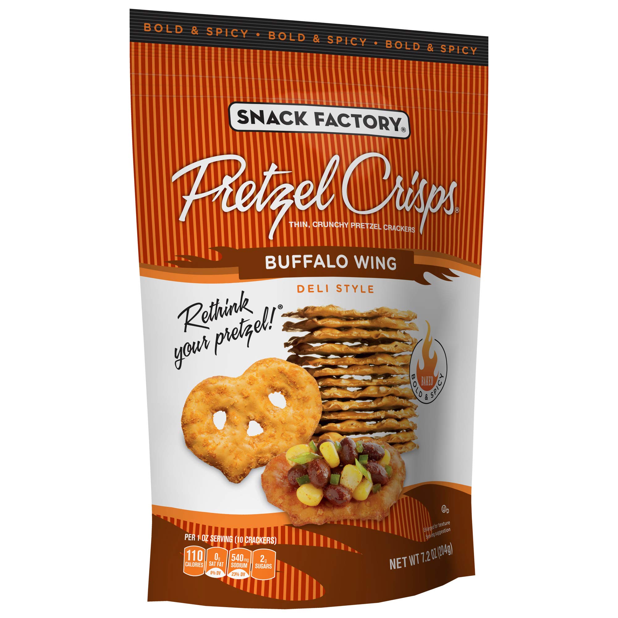 Snack Factory Pretzel Crisps, Original and Everything