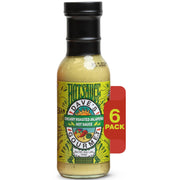 Dave’s Gourmet Creamy Roasted Jalapeno Hot Sauce - Moderately Spicy & Creamy Jalapeno Sauce - Green Hot Sauce for Tacos, Dips & Marinades - Vegan, Gluten-Free Sauce - 8oz Bottles (Pack of 6)