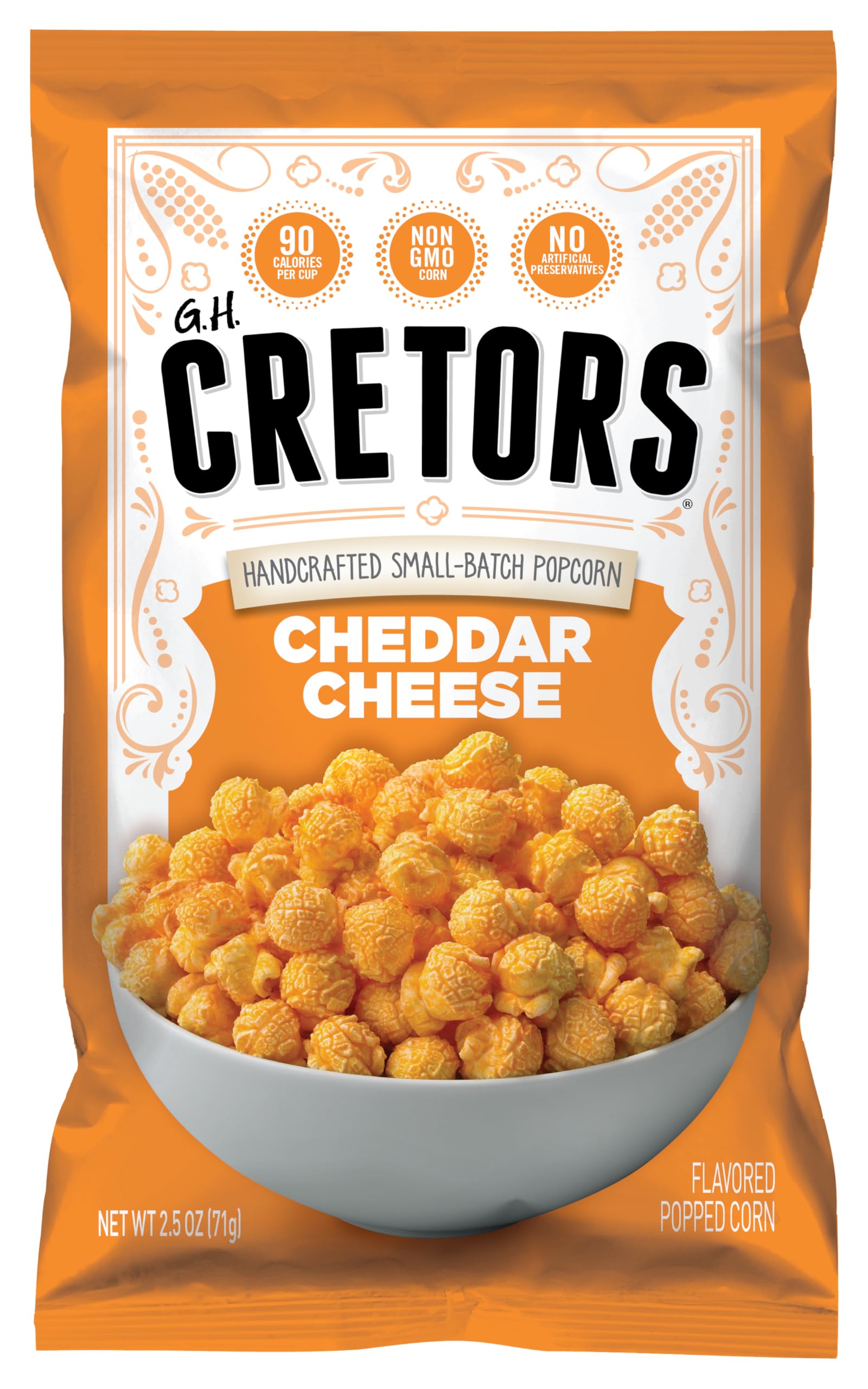 G.H. Cretors, The Mix, Cheese & Caramel Flavor Popcorn - King Size Single Serving Bag 4.5 Oz