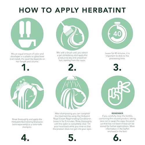 Herbatint Permanent Haircolor Gel, 4N Chestnut, Alcohol Free, Vegan, 100% Grey Coverage - 4.56 oz (3 Pack)