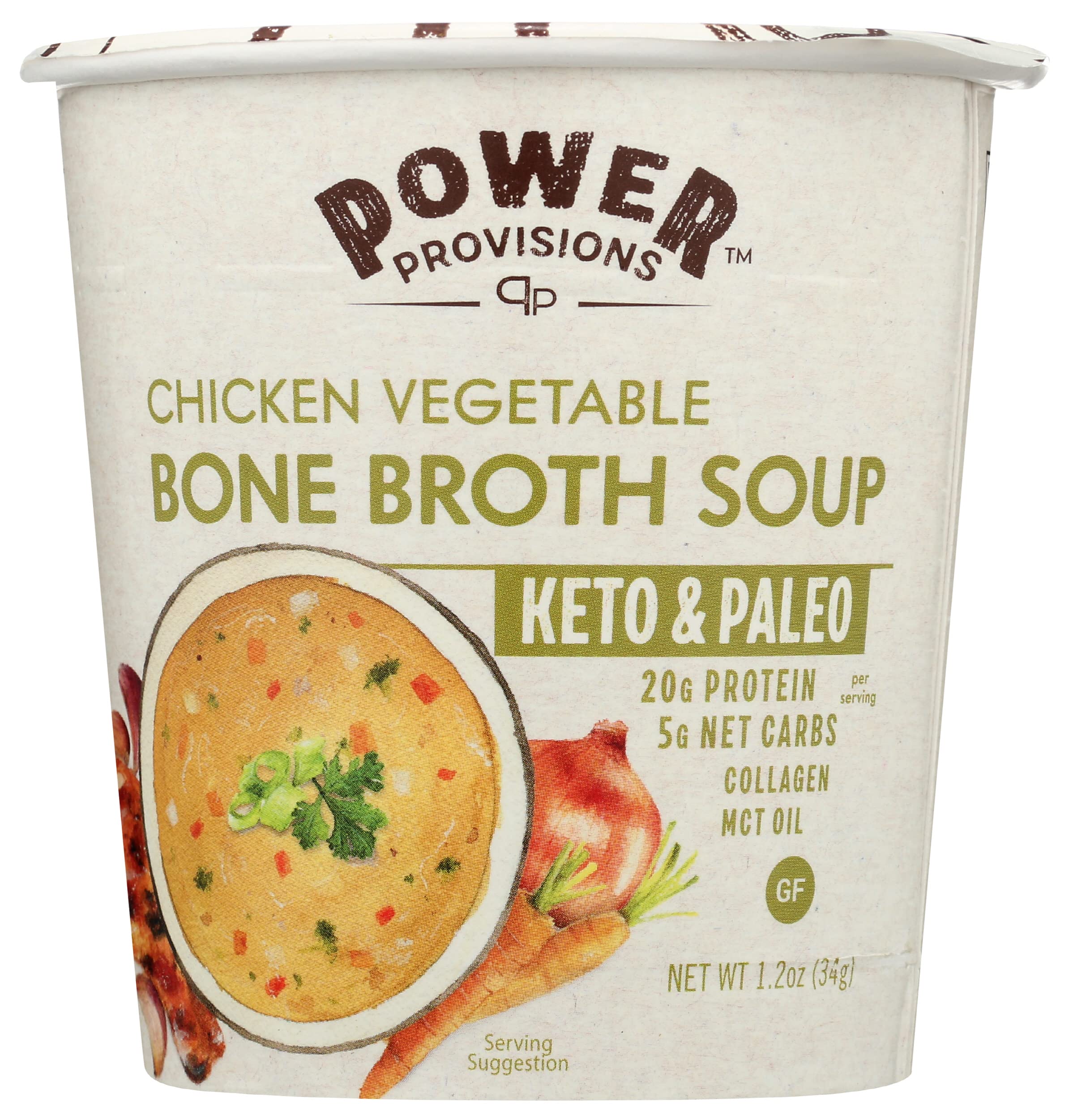 Power Provisions Instant Bone Broth Soup Cups