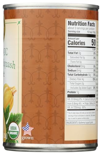 Farmer's Market Foods, Organic Canned Butternut Squash Puree, 15 oz