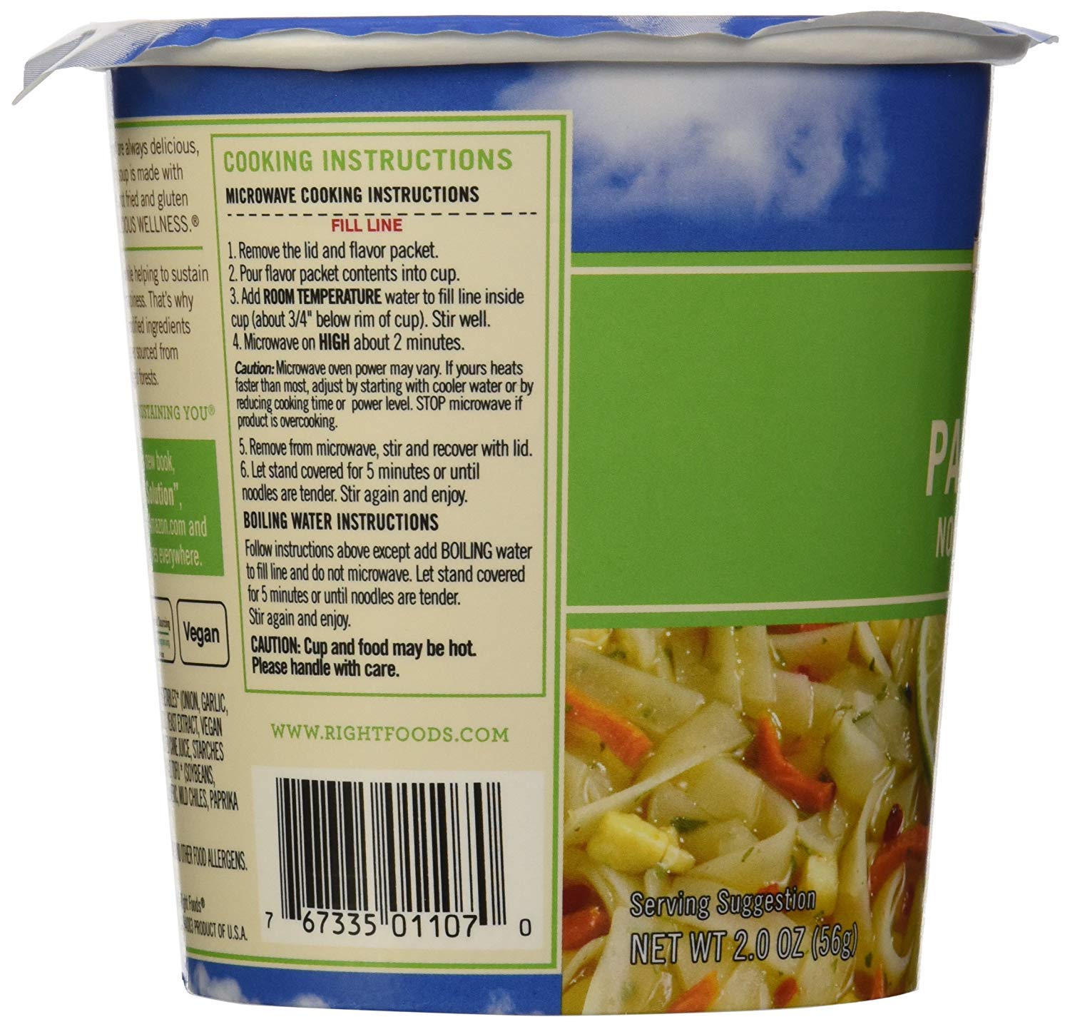 Dr. McDougall's Vegan Chicken Soup - Chicken Noodle Soup - Organic Ramen Noodle Cups - Low Sodium Vegan Soup with Instant Noodles - 1.4 Ounces - Pack of 6