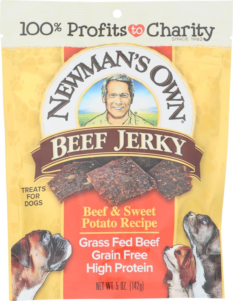 Newmans Own Organic Dog Trt Bf Jrky Bf Swt Pt