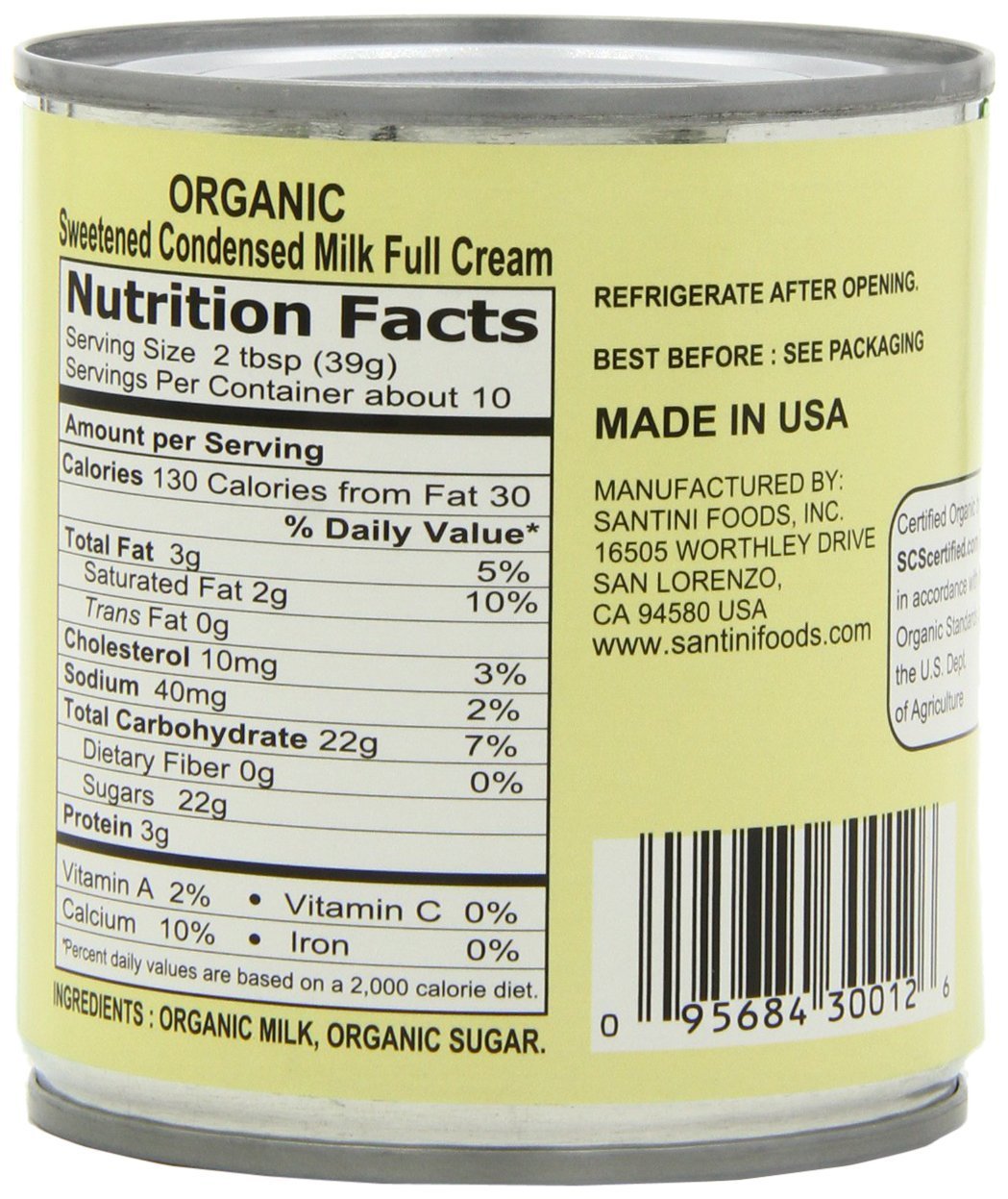 California Farm Condensed Milk green, 14-Ounce Can (Pack of 6)