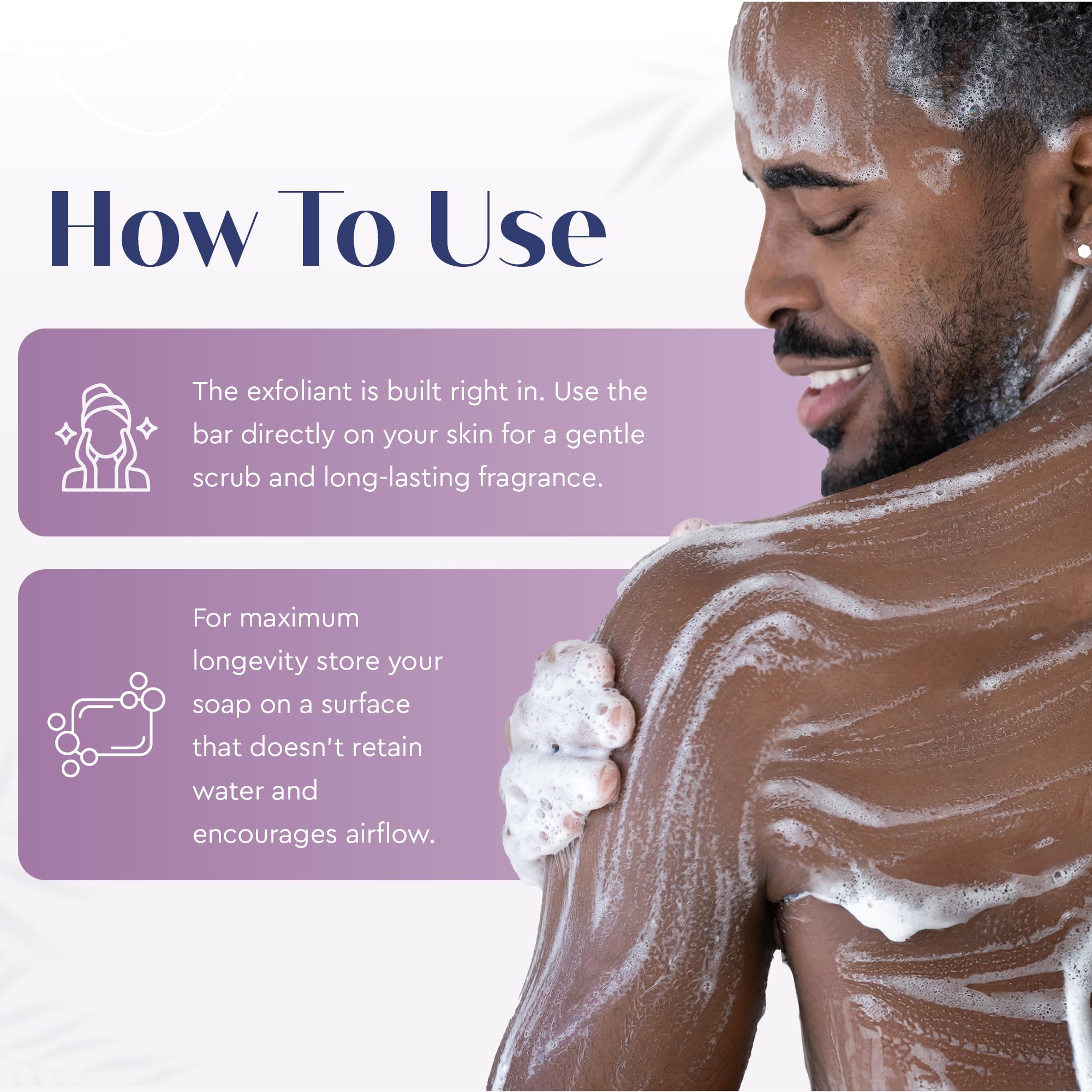 Baudelaire Exfoliating Soap, Loofa Bath Soap & Body Soap, Natural Soap, Triple Milled with 100% Natural Fragrance