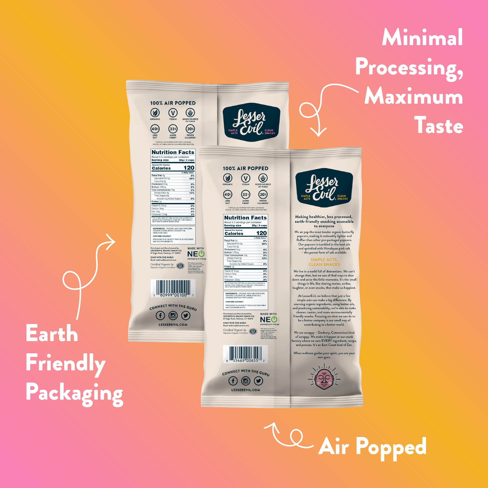 LesserEvil Organic Popcorn