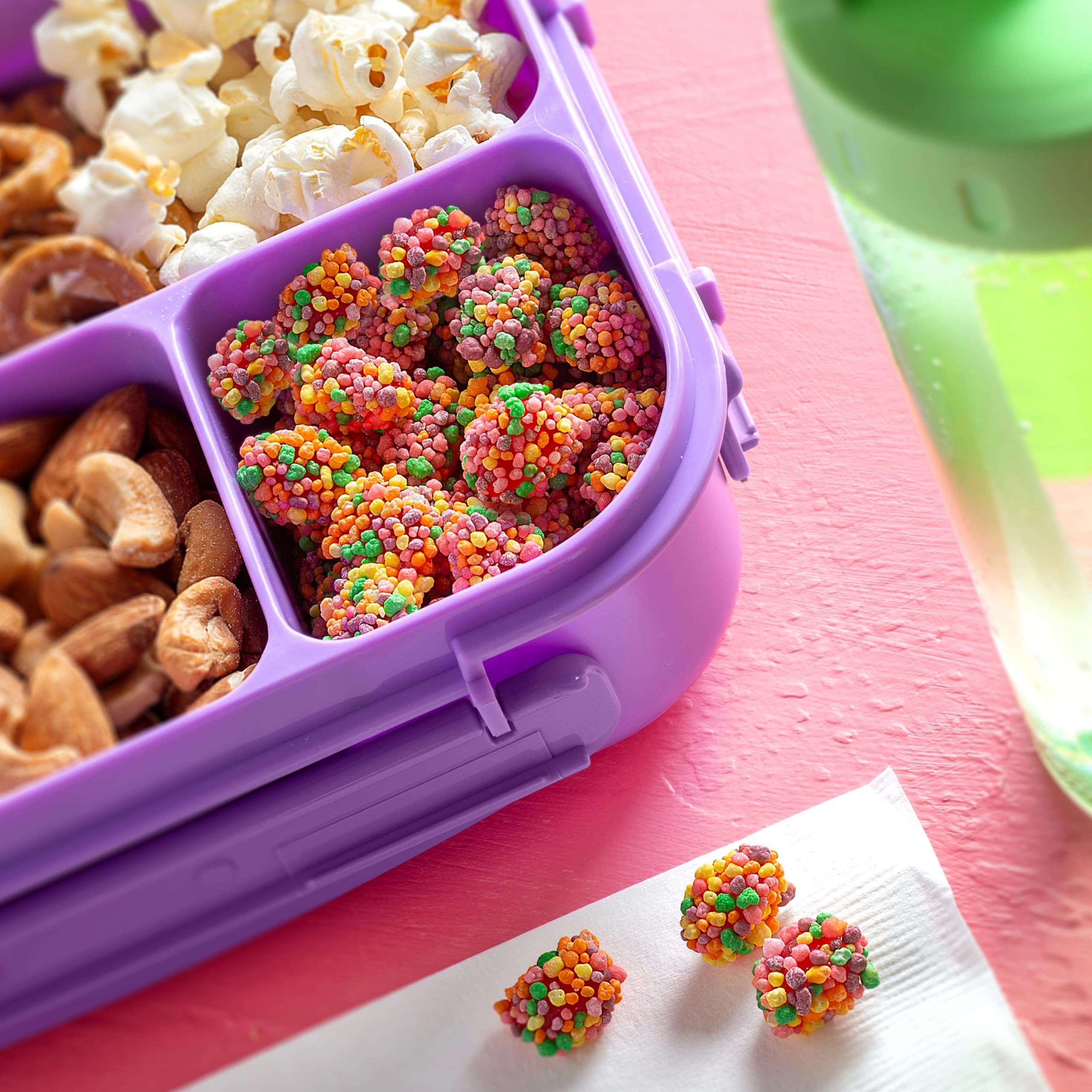 NERDS Gummy Clusters Candy, Rainbow, Crunchy and Gummy, 3 oz