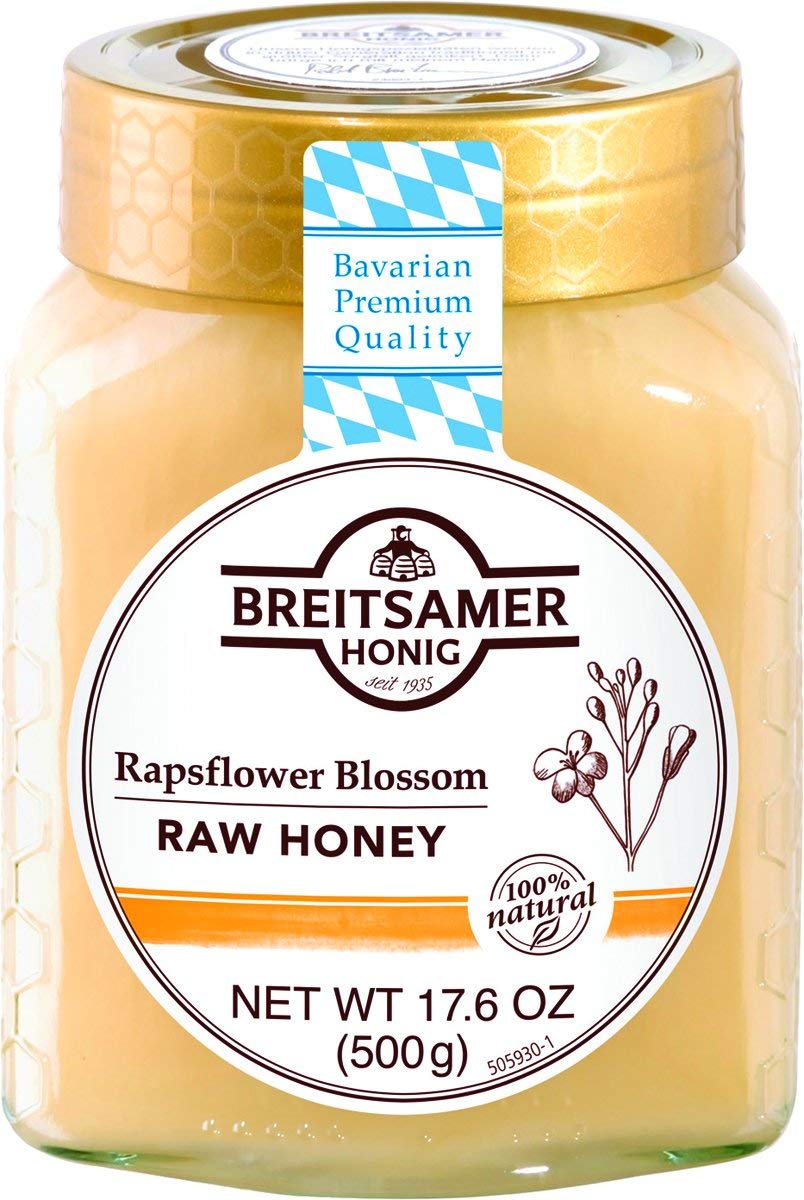 Breitsamer, Creamy Rapsflower Blossom Honey Jar, 17.6 oz - PACK OF 4