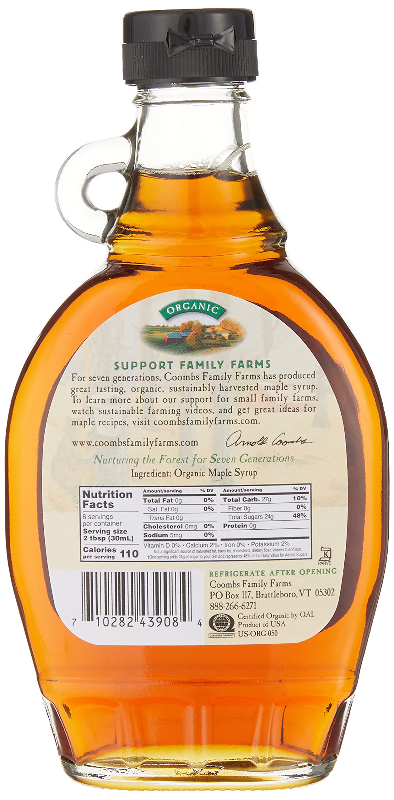 Coombs Family Farms - Organic Maple Syrup Grade B - 8 oz.