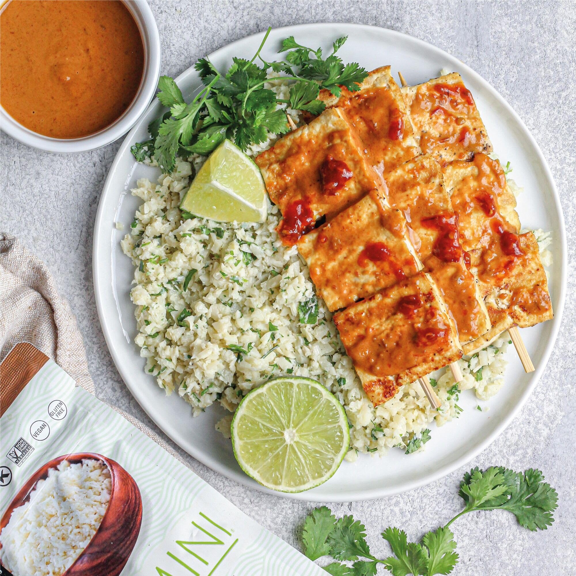 Palmini Rice | Low-Carb, Low-Calorie Hearts of Palm Rice | Keto, Gluten Free, Vegan, Non-GMO & Healthy | As seen on Shark Tank