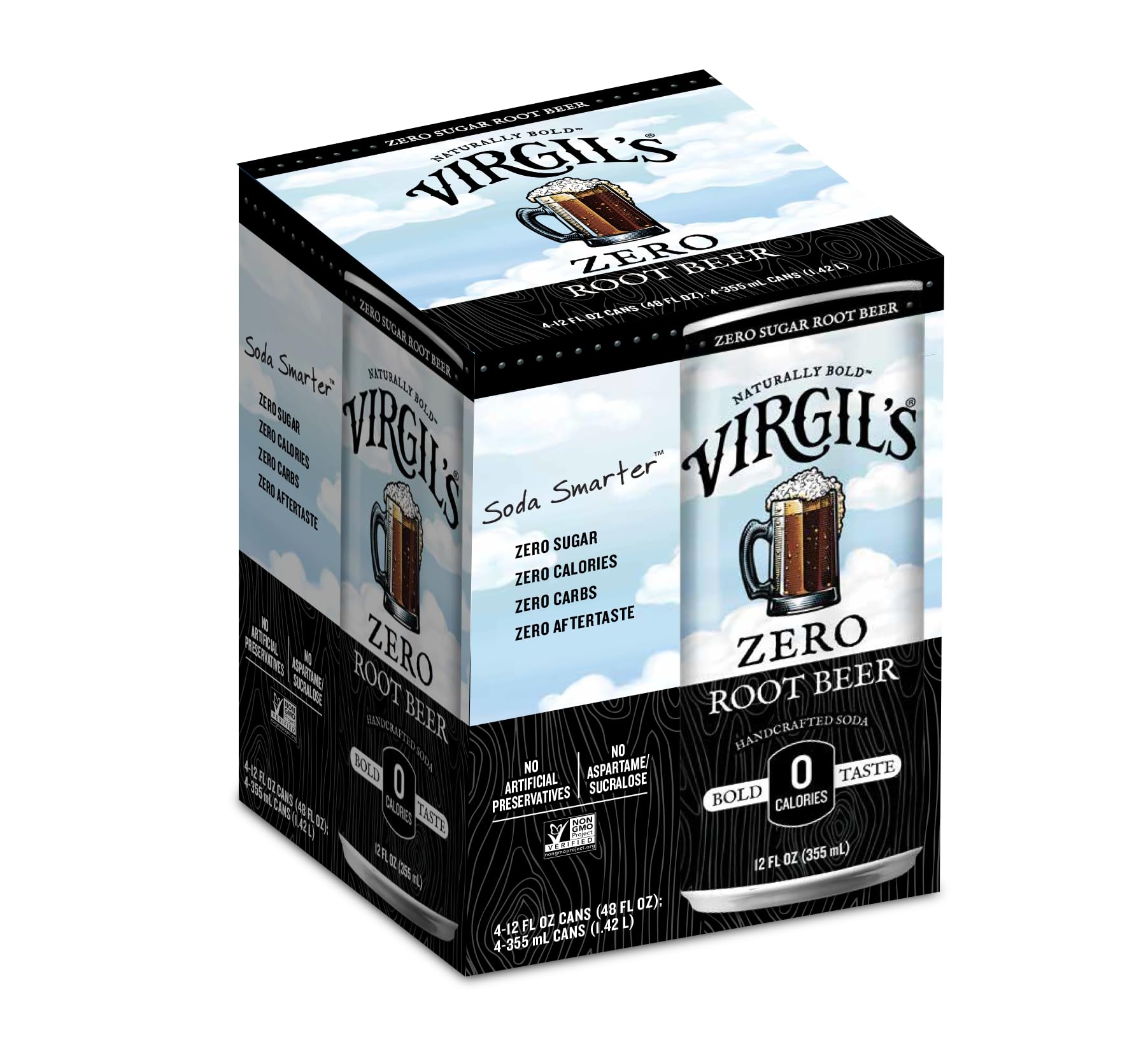Virgil's Zero Sugar Root Beer,, Cans