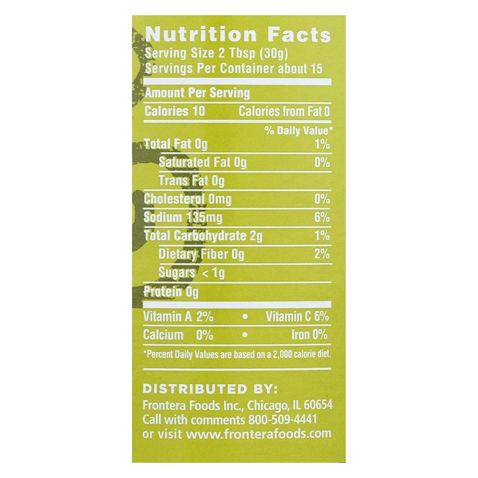 frontera Medium Tomatillo Salsa, 16-Ounce Jars (Pack of 6)