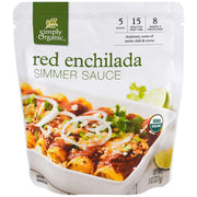Simply Organic Red Enchilada Simmer Sauce, Certified Organic | 8 oz | Pack of 2