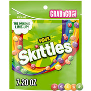 SKITTLES Sours Chewy Candy Bulk, 9 Oz Resealable Bags, 8 Count Bags, Bulk Box