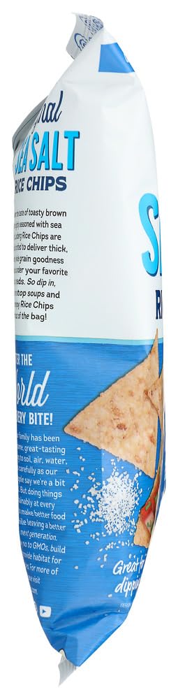 Lundberg Rice Chips Sea Salt 6 OZ (Pack of 2)2