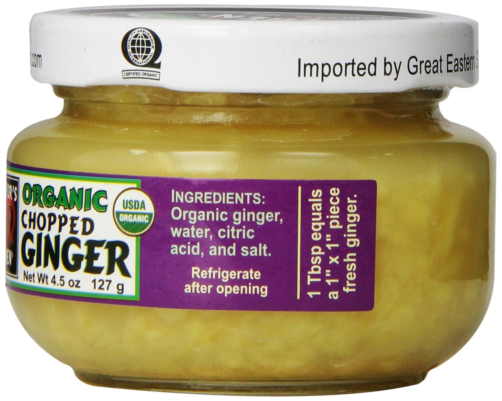 Emperors Kitchen Chopped Ginger, 4.5-Ounce (Pack of 6)