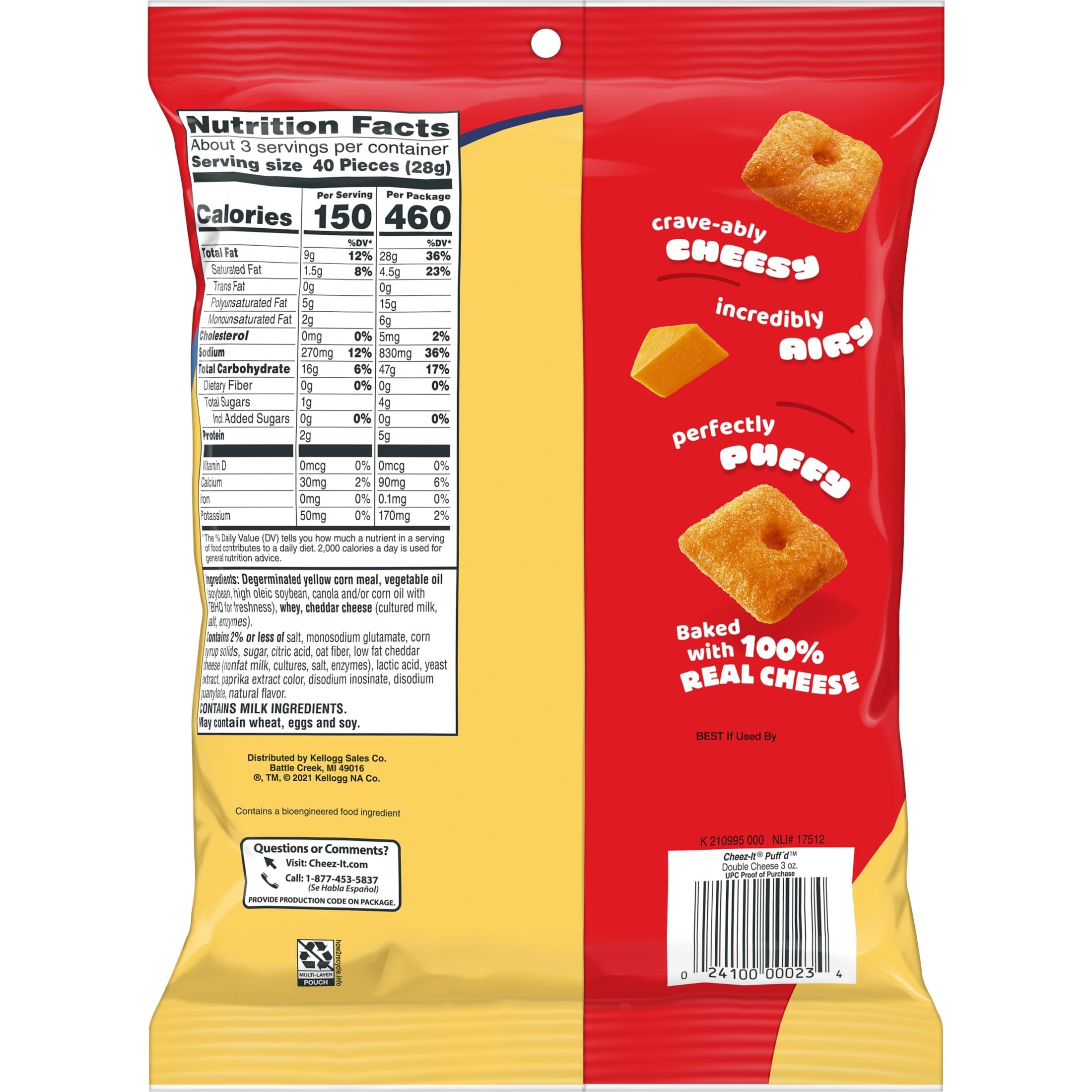 Cheez-It Cheese Crackers, Baked Snack Crackers