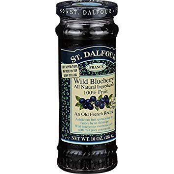 Charles Jacquin-St.Dalfour Consrv, Bluberry, 100%Fruit, 10-Ounce (Pack of 6) ( Value Bulk Multi-pack)