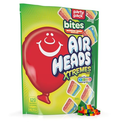 AirHeads Xtreme Bites Rainbow Berry, Party, 6oz