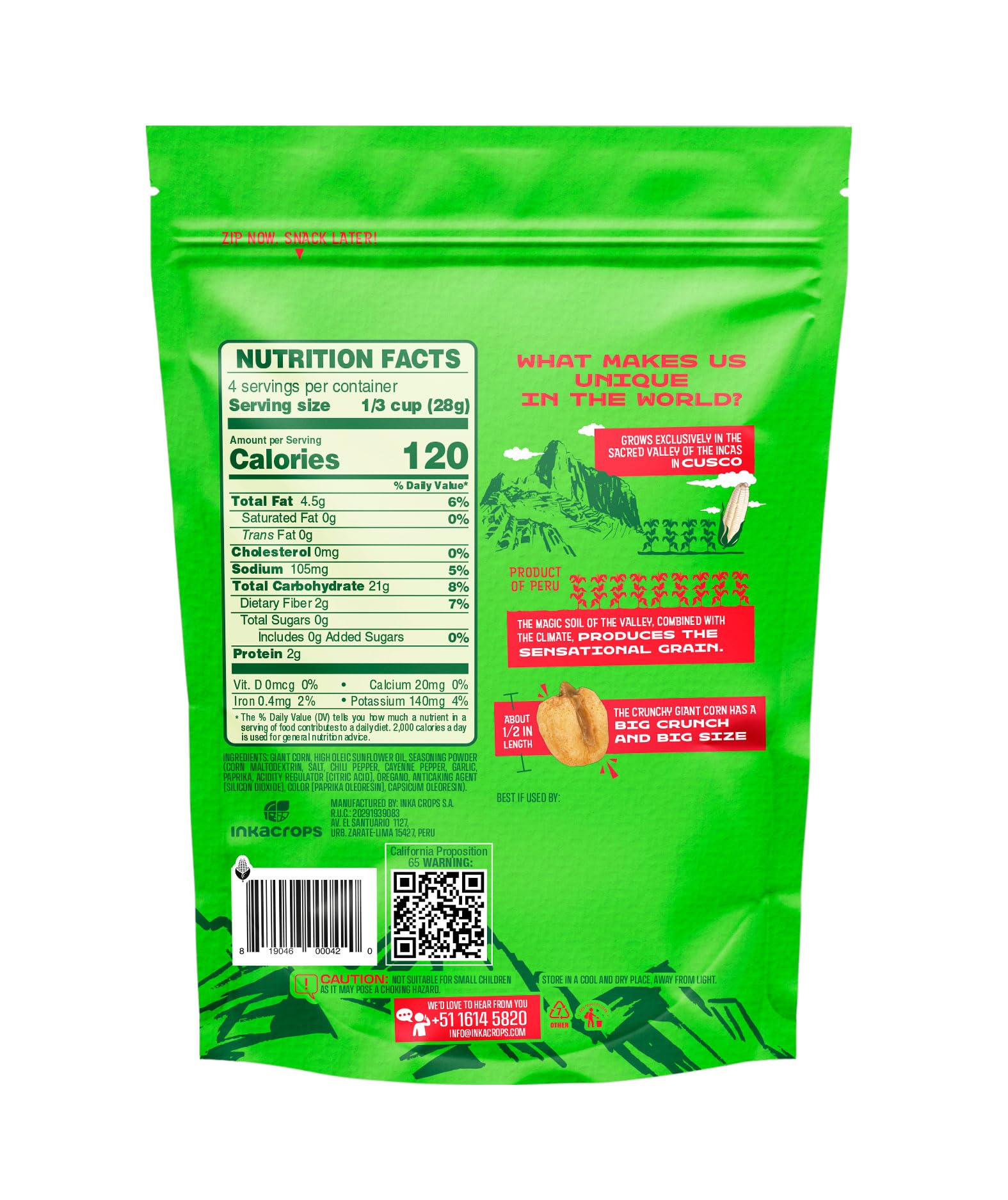 Inka Corn Giant Corn Chile Picante Variation