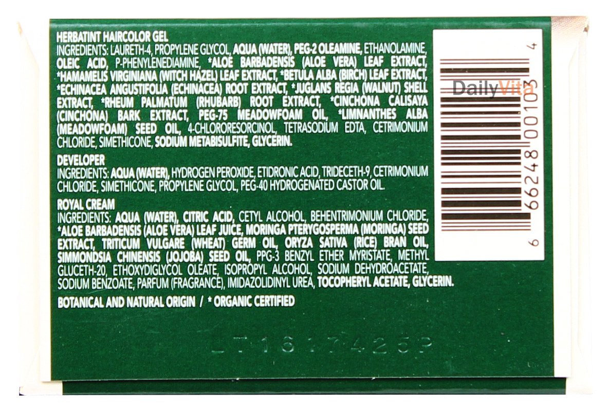 Herbatint Permanent Hair Color Gel with Herbal Extracts 4N Chestnut, Gray Cover - 4.56 Oz