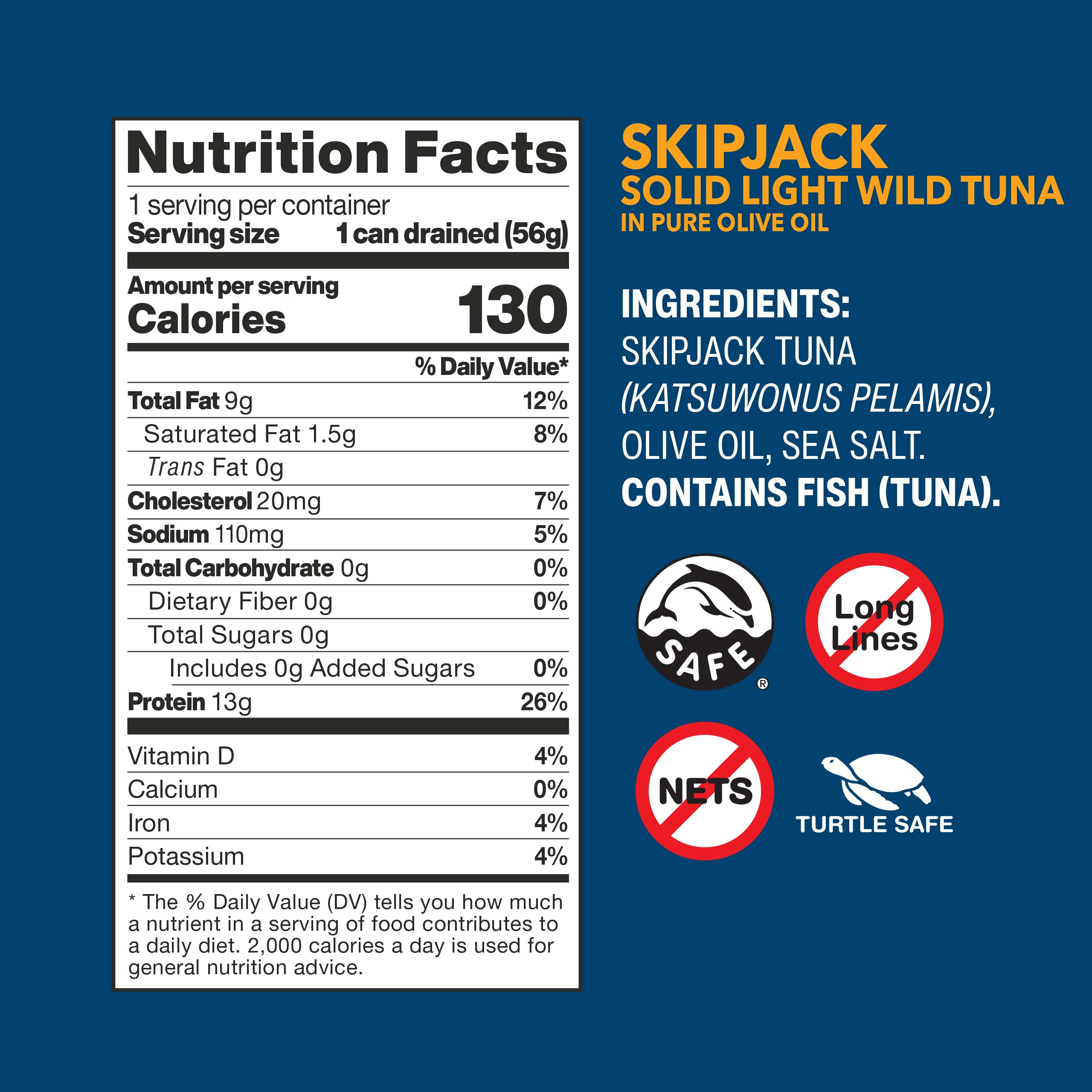 Wild Planet Wild Skipjack Tuna with Dill Pickle Tinned Fish, Canned Tuna, Sustainably Caught
