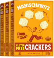 Manischewitz Gluten Free Original Crackers 8oz (3 Pack) | Grain Free, Fluffy & Airy, Baked to Perfection, Kosher for Passover