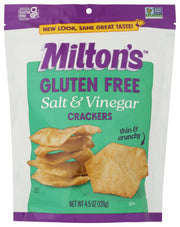 Miltons Craft Bakers Salt & Vinegar Baked Crackers, 4.5 Oz