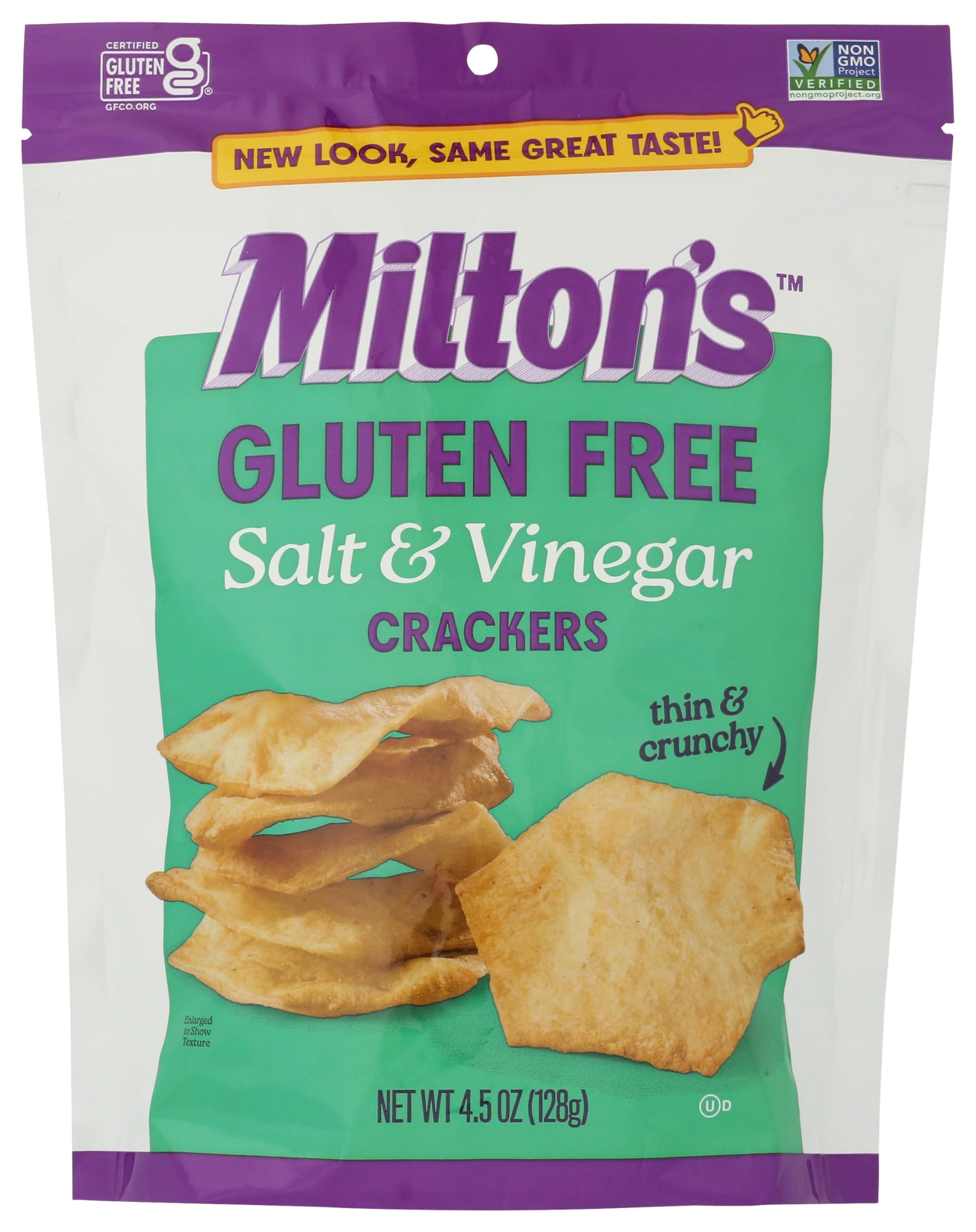 Miltons Craft Bakers Salt & Vinegar Baked Crackers, 4.5 Oz