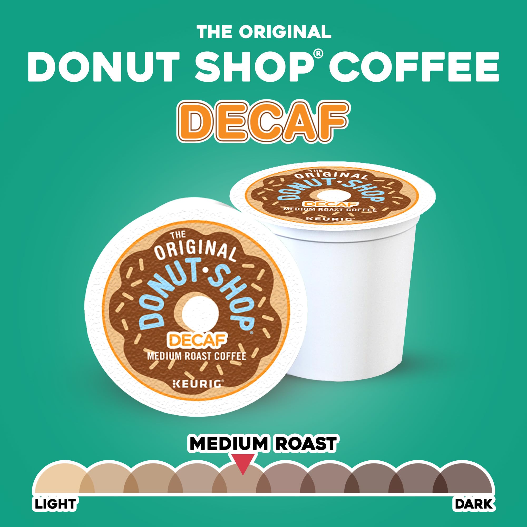 The Original Donut Shop Decaf Keurig Single-Serve K-Cup Pods, Medium Roast Coffee, 96 Count