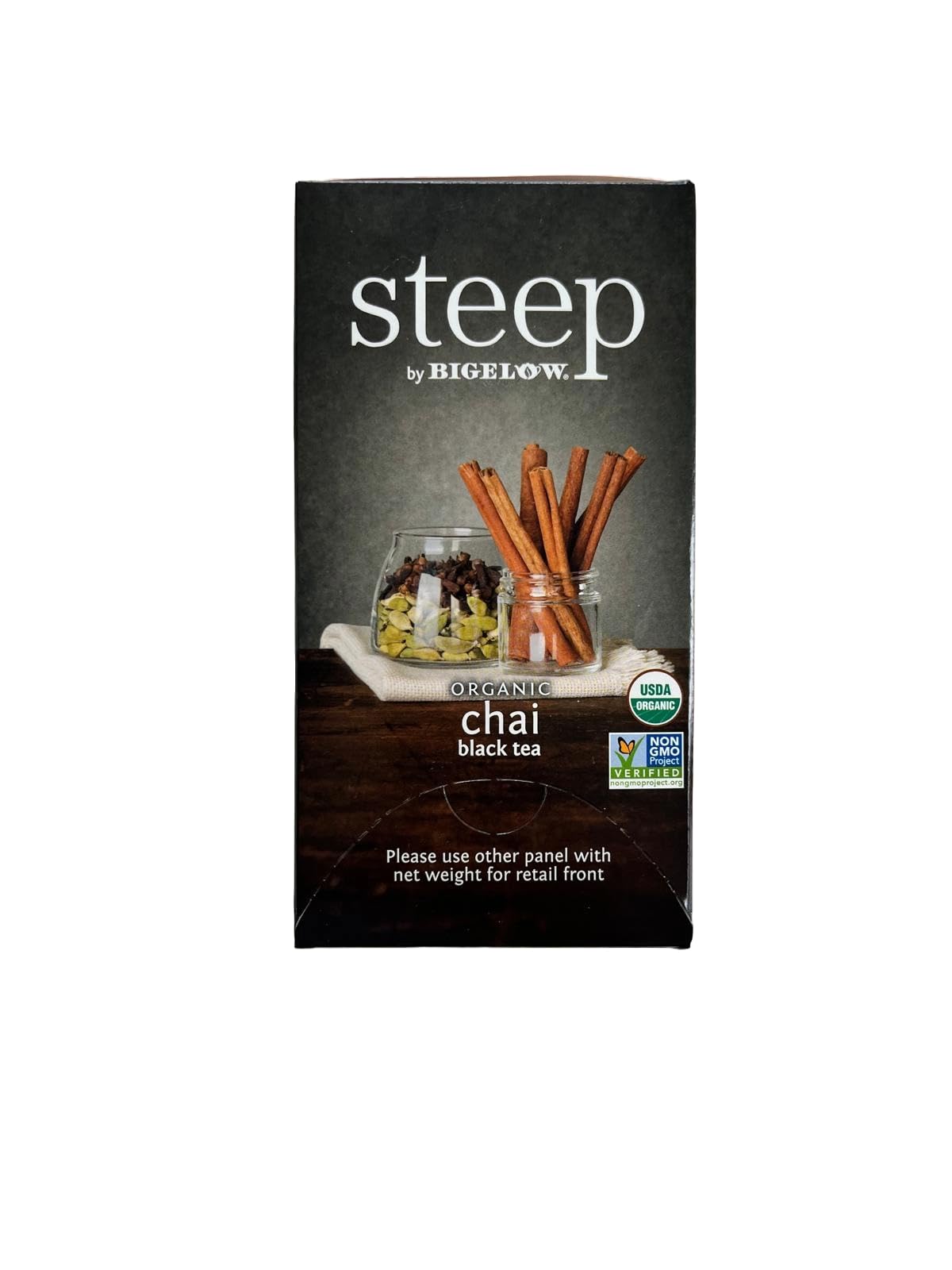 BIGELOW TEA Steep Herbal Tea Flavored Caffeine Free Teabag Box Organic