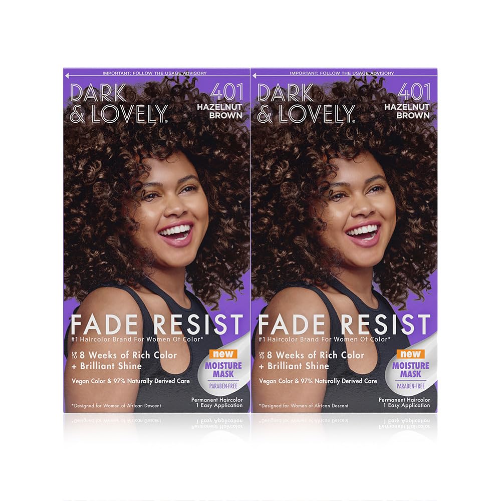 SoftSheen-Carson Dark and Lovely Fade Resist Rich Conditioning Hair Color, Permanent Hair Color, Up To 100 percent Gray Coverage