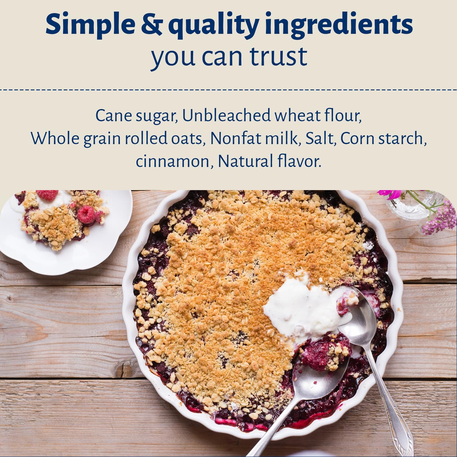 Calhoun Bend Mill Blueberry Crumble Mix | Delicious Easy to Make Crumble Dessert | Perfect for Blueberries or Your Favorite Fruits | Classic Dessert | Ideal for Baking Enthusiasts - 8 Oz (Pack of 6)