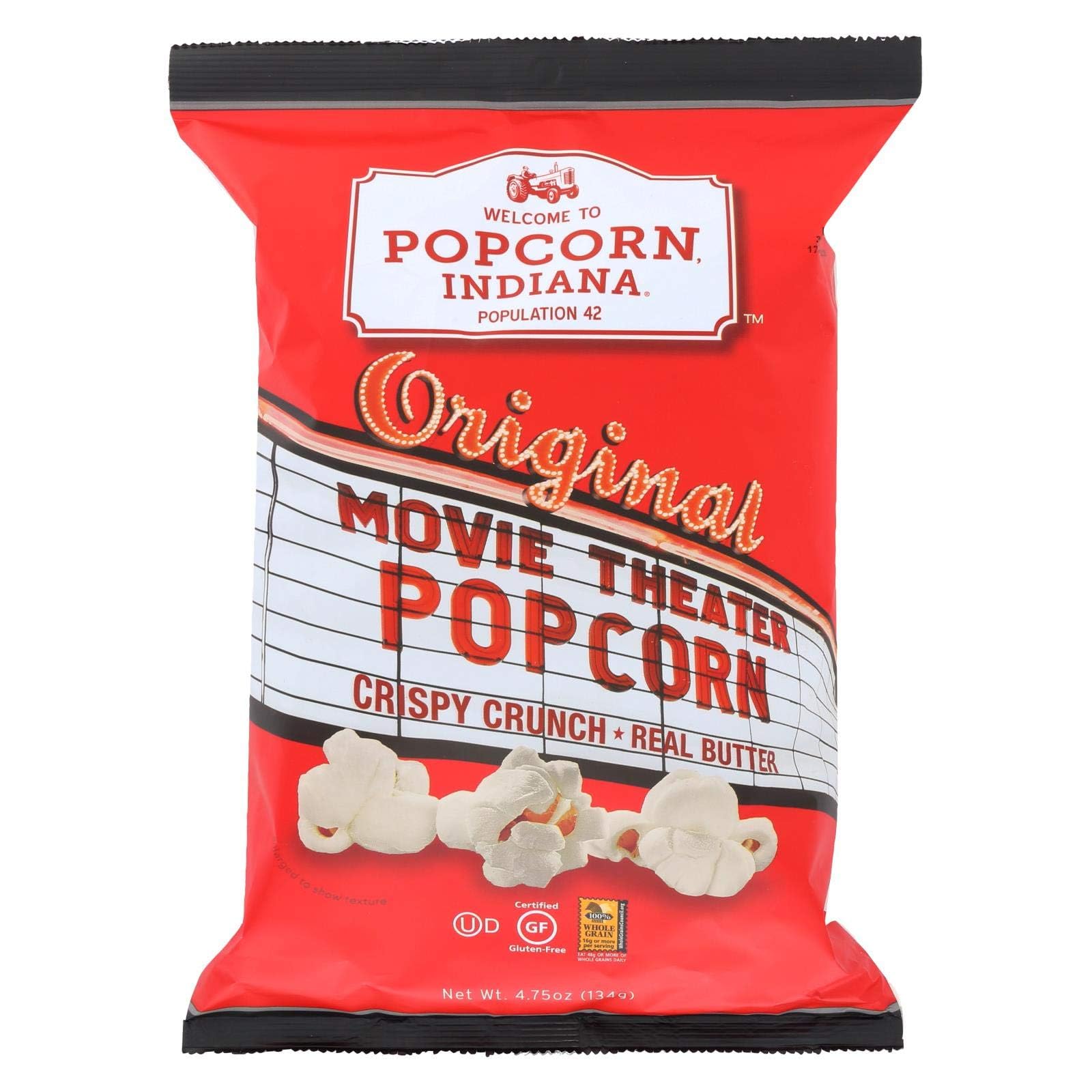Popcorn Indiana P.I. Movie Theater Popcorn 4.75 Oz (Pack Of 12)