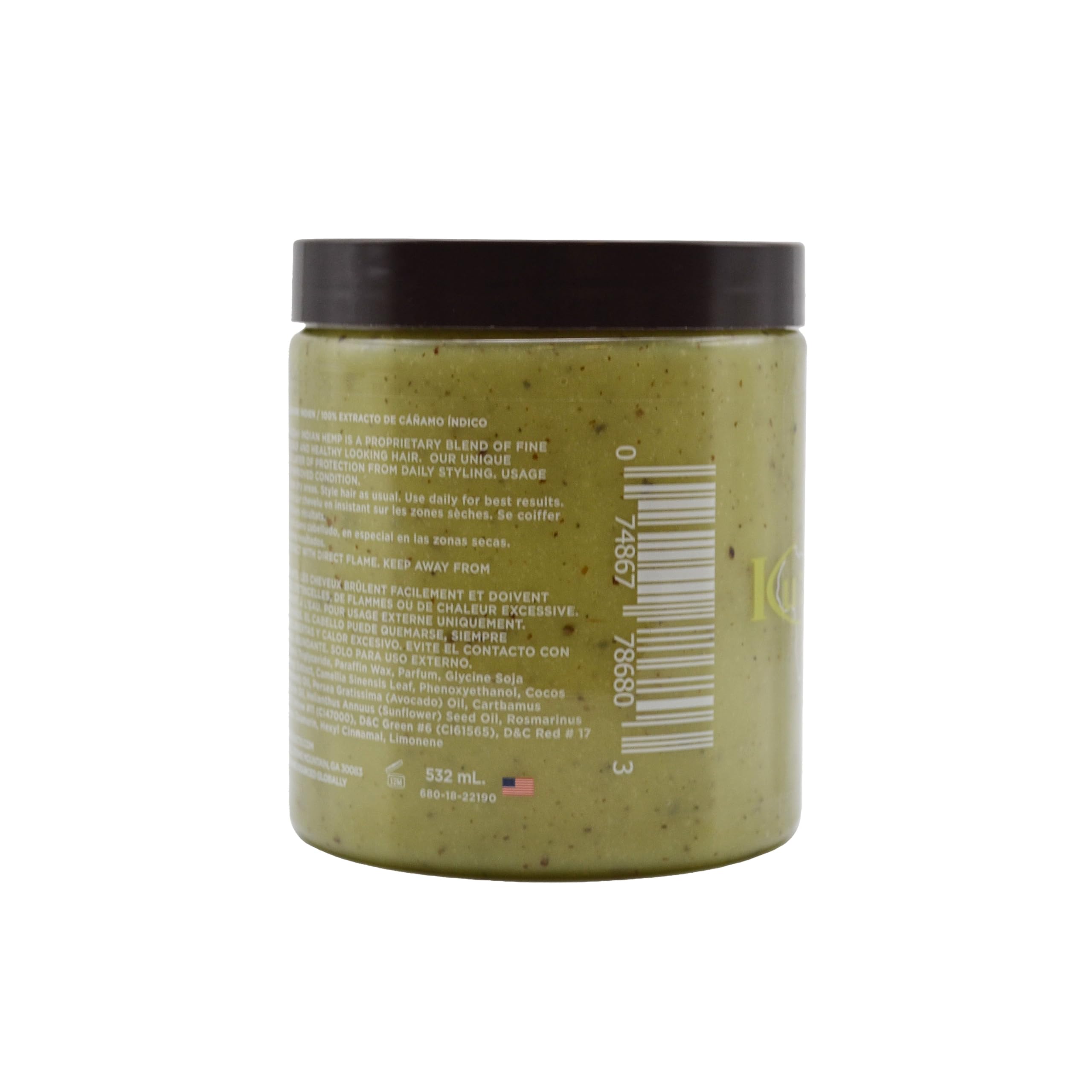 Kuza 100% Indian Hemp Hair & Scalp Treatment - Improves Dry Hair and Scalp Health - JUMBO SIZE 18 oz